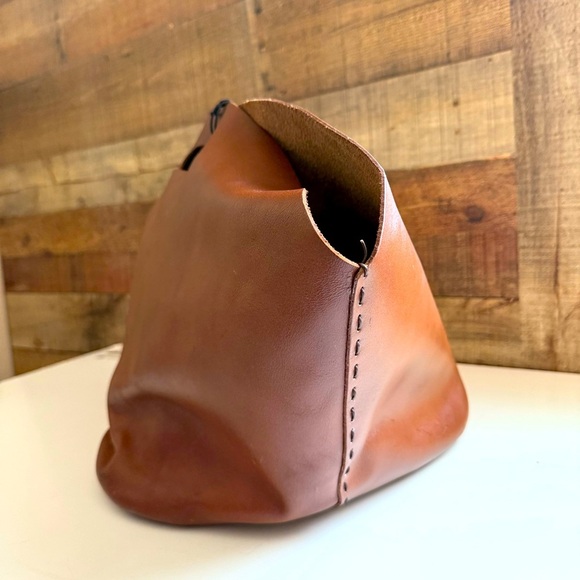 NWT Target Threshold Quality & Design Genuine Leather Basket - Picture 4 of 6